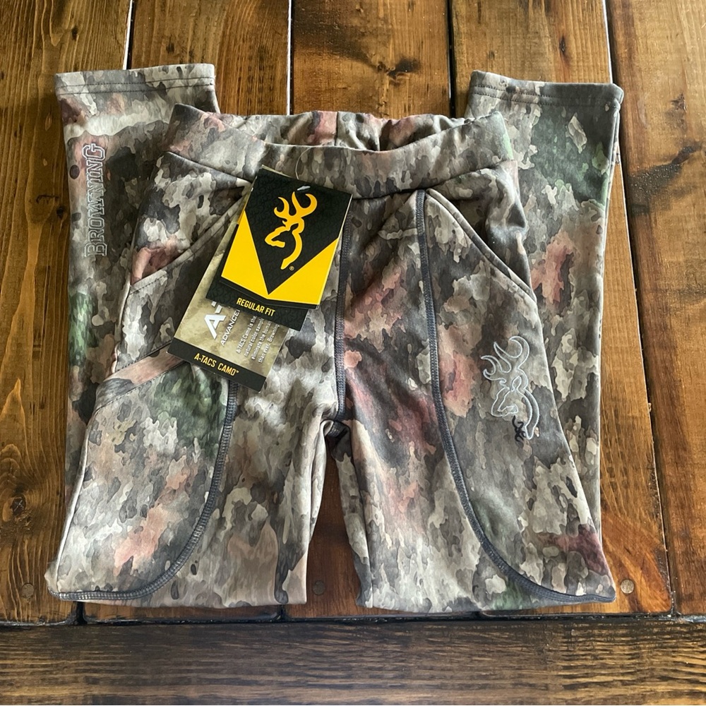 Browning Youth Hunting Pants Size Small A-TACS CAMO